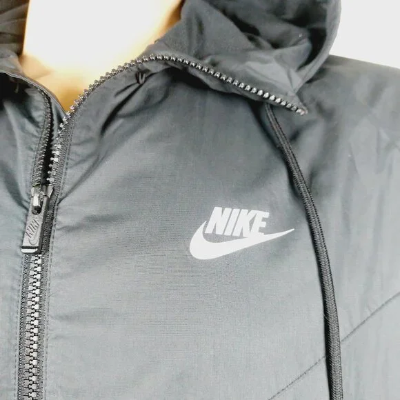 Nike Men's Black Sportswear Hooded Track Run Windrunner Jacket Size XL